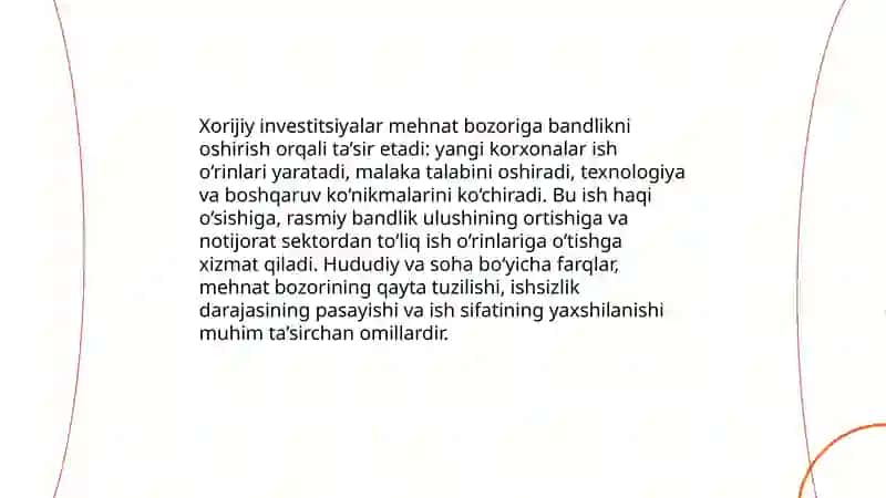 Xorijiy investitsiyalarning iqtisodiy o‘sishga ta’siri 4