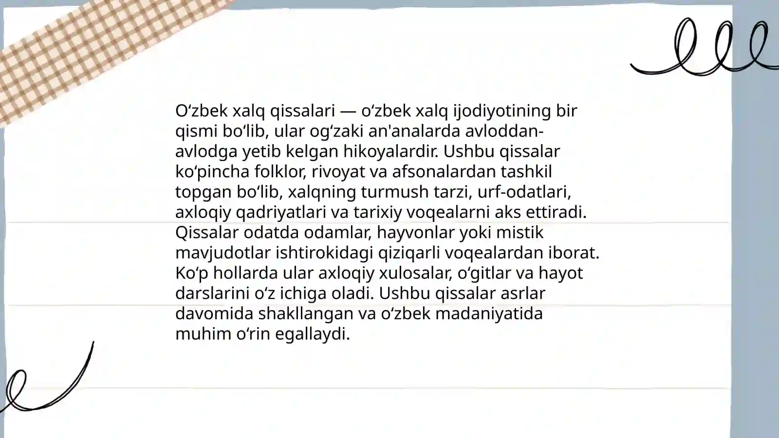 Qissanavislikning tarixi 4