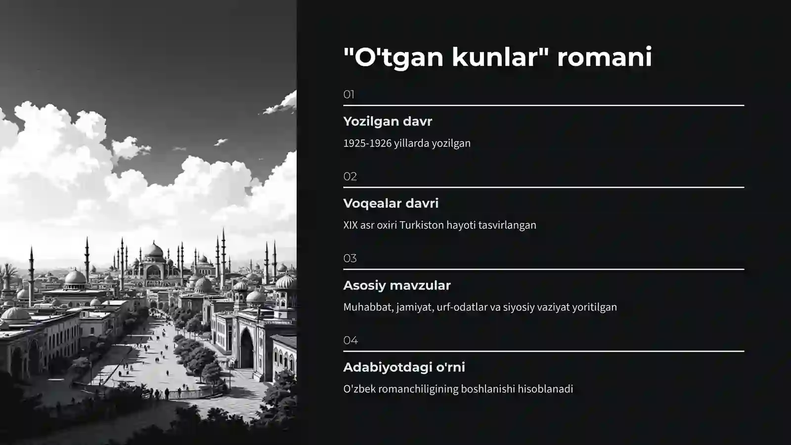 O'tgan Kunlar Romani 4