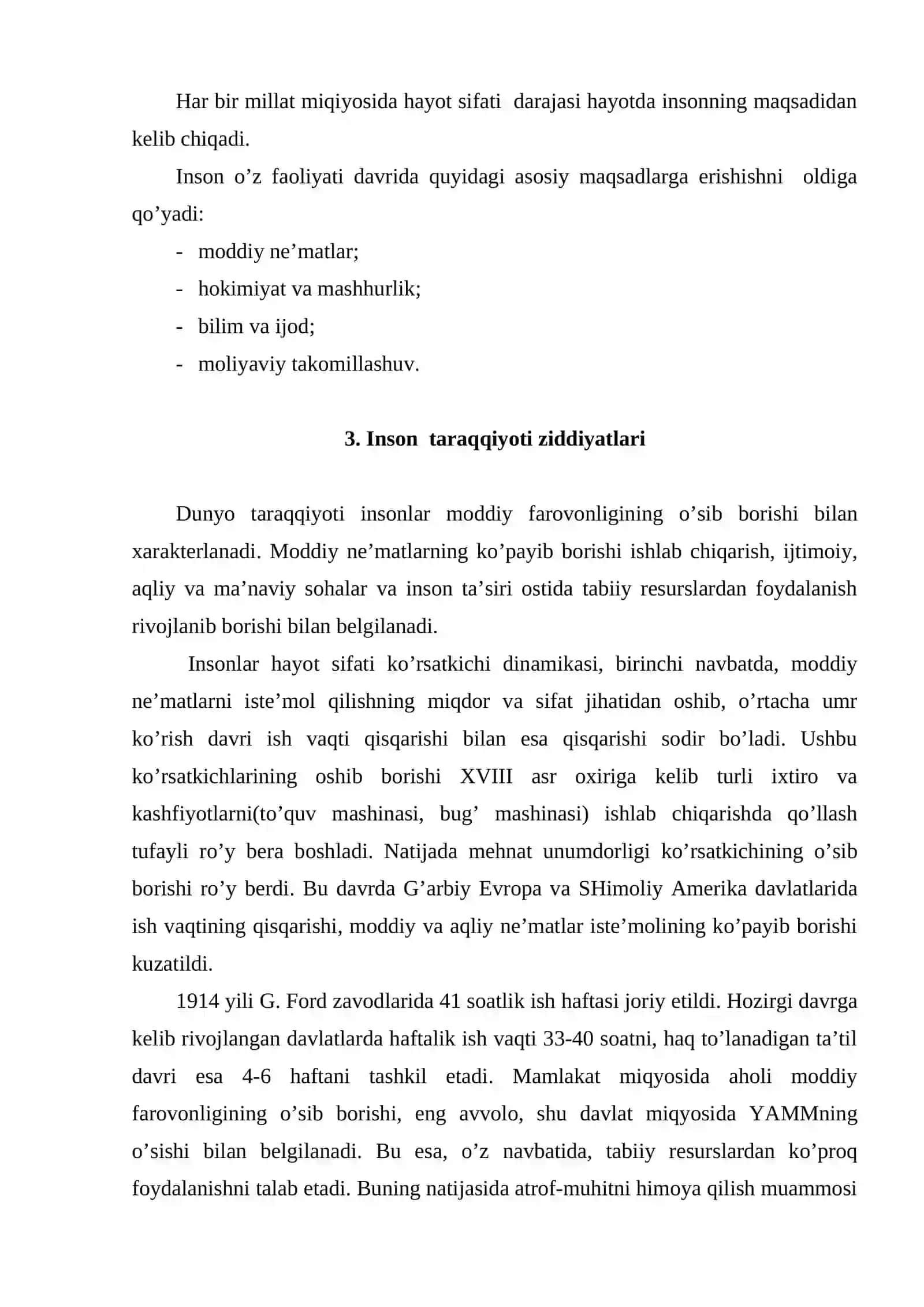 Insоn rеsurslаrining hаyot sifаti ko’rsаtkichi 4