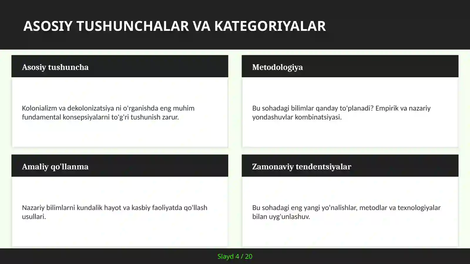 KOLONIALIZM VA DEKOLONIZATSIYA 4