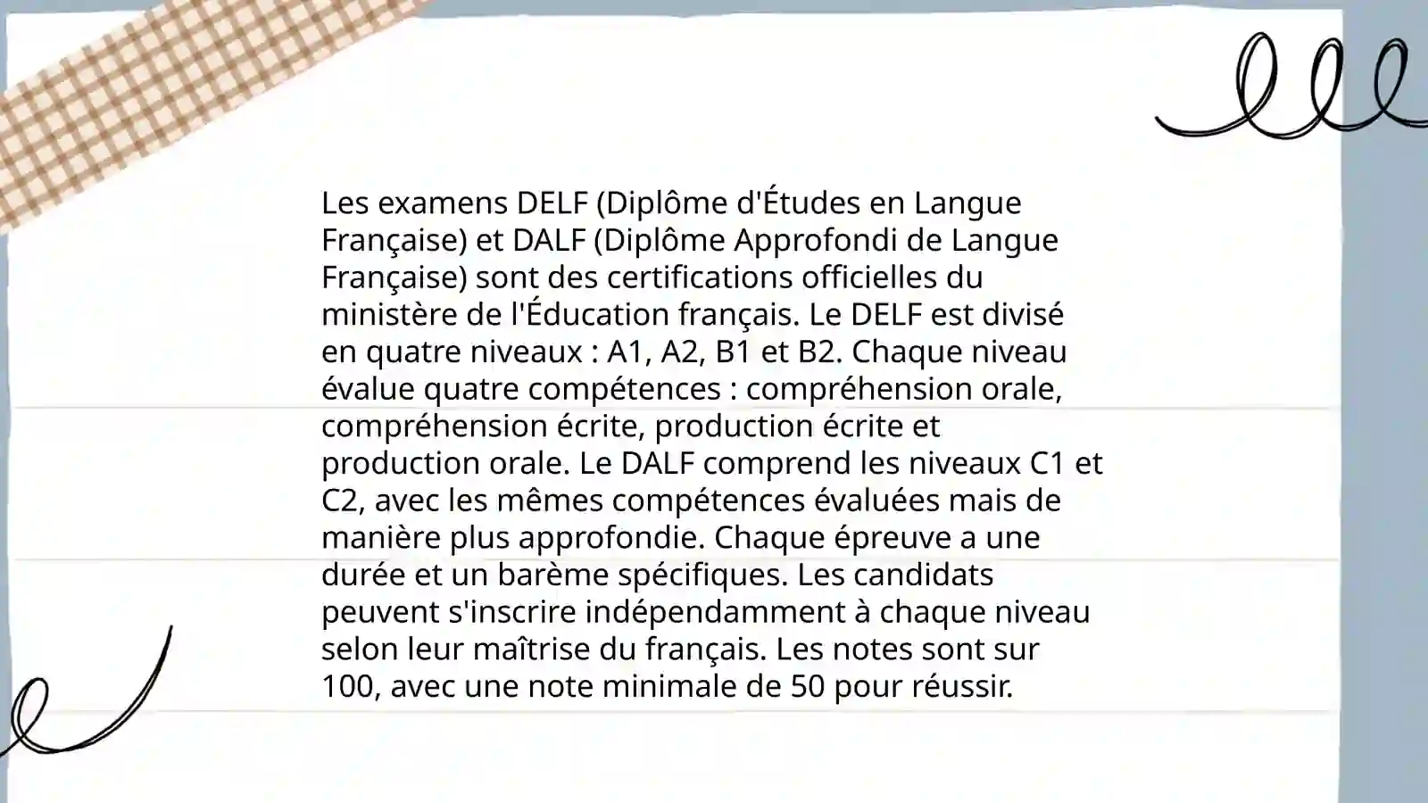DELF et DALF 4