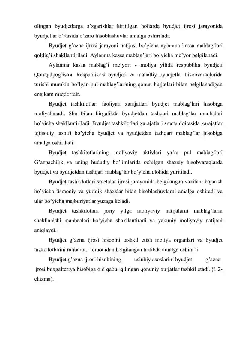 Davlat maqsadli jamg'armalarni taqsimlovchi organlarda byudjetlar ijrosi hisobini tashkil etish asoslari 4