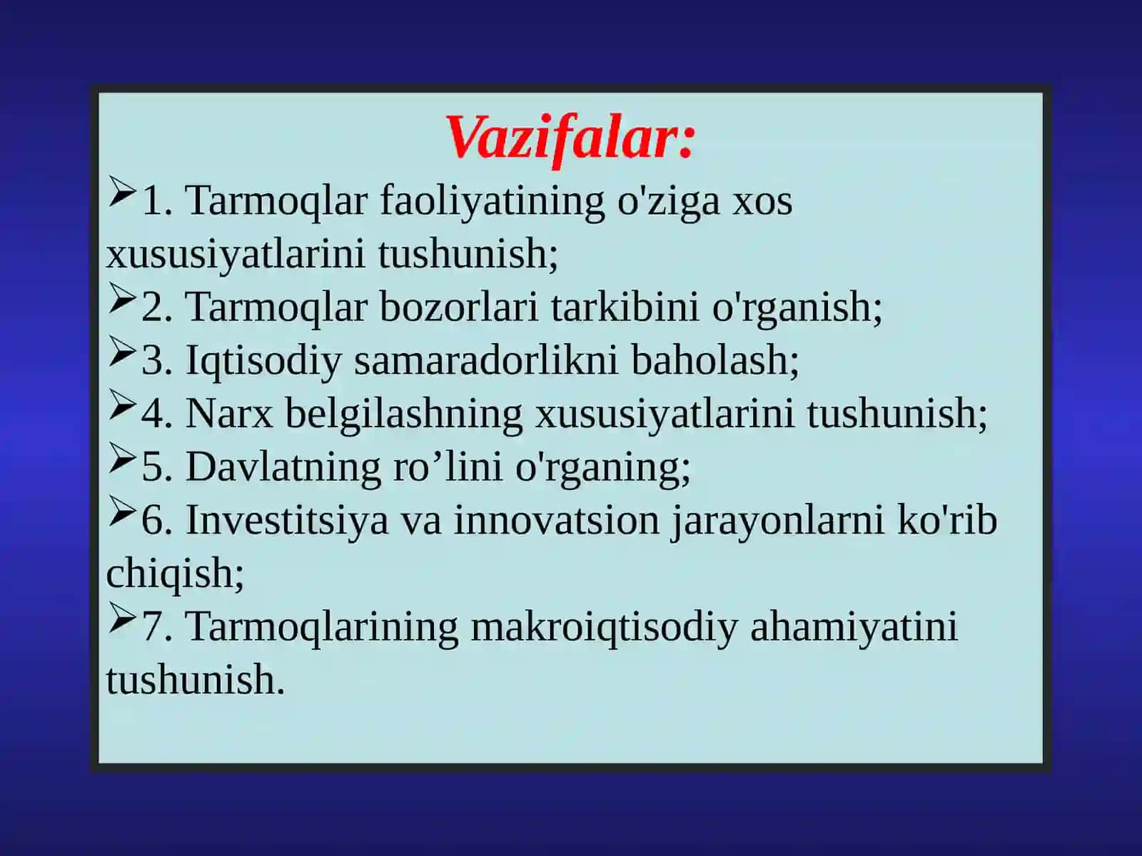 Iqtisodiyotning tarmoqlar va sohalar boʻyicha tasnifi 4