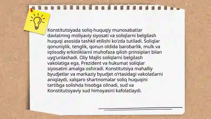 O‘zbekiston soliq qonunchiligining evolyutsiyasi va zamonaviy qonunlarning soliq tizimiga ta’siri 4