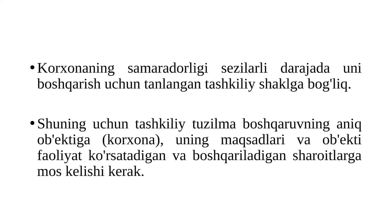 Tashkiliy TUZILMALARI 4