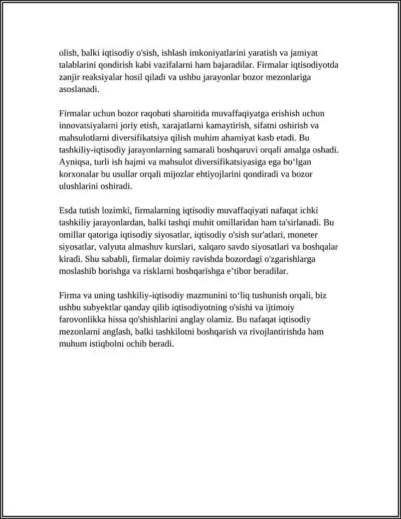 Firma va uning tashkiliy-iqtisodiy tushunchasi 4