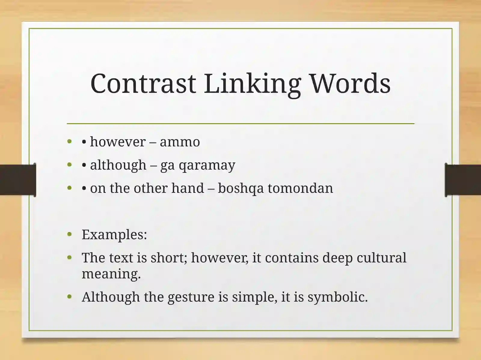Linking Words in Literature 4