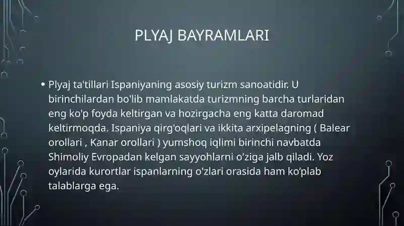 Ispaniya va uning turizmi 4