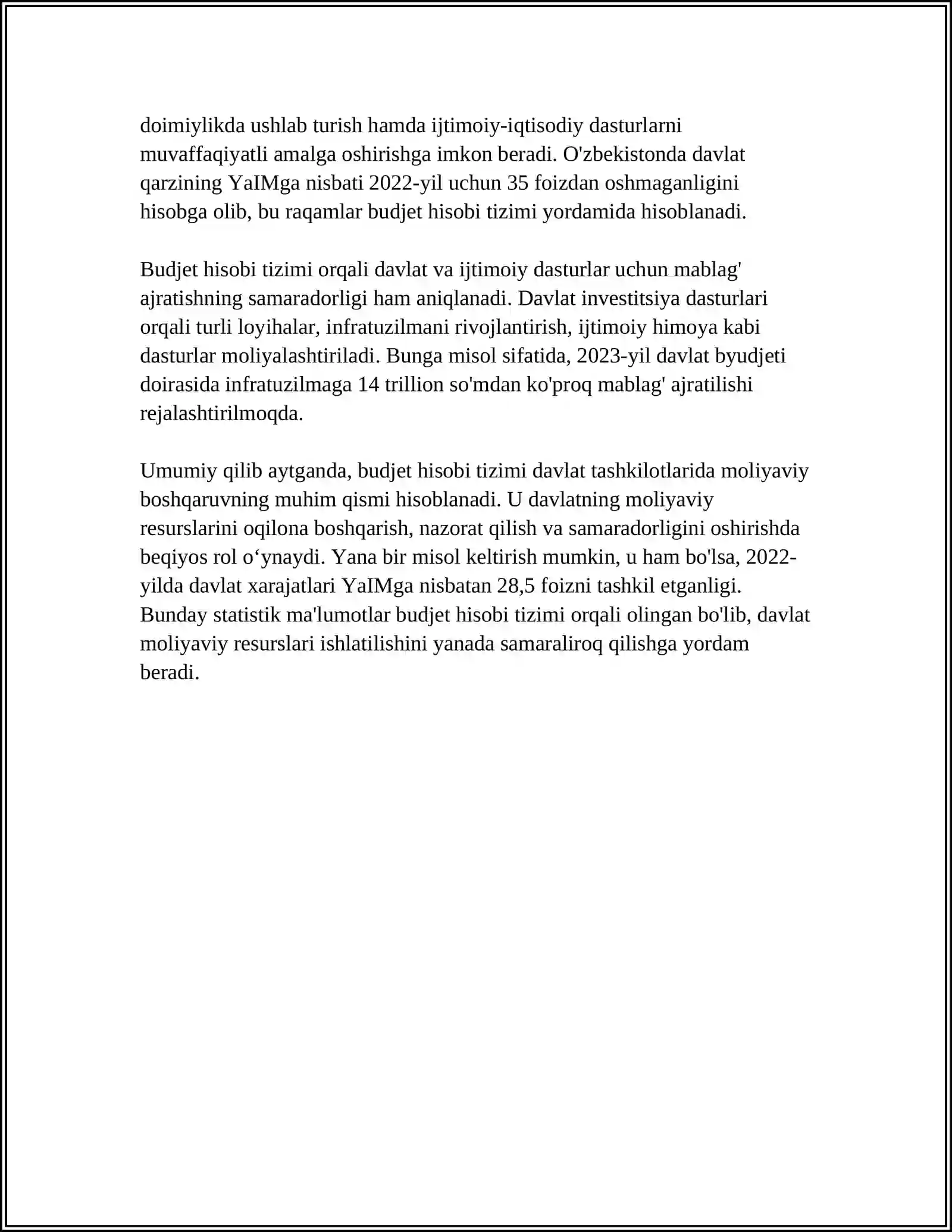 BUDJET TASHKILOTLARIDA BUDJET HISOBINING TASHKILIY-USLUBIY JIHATLARI 4