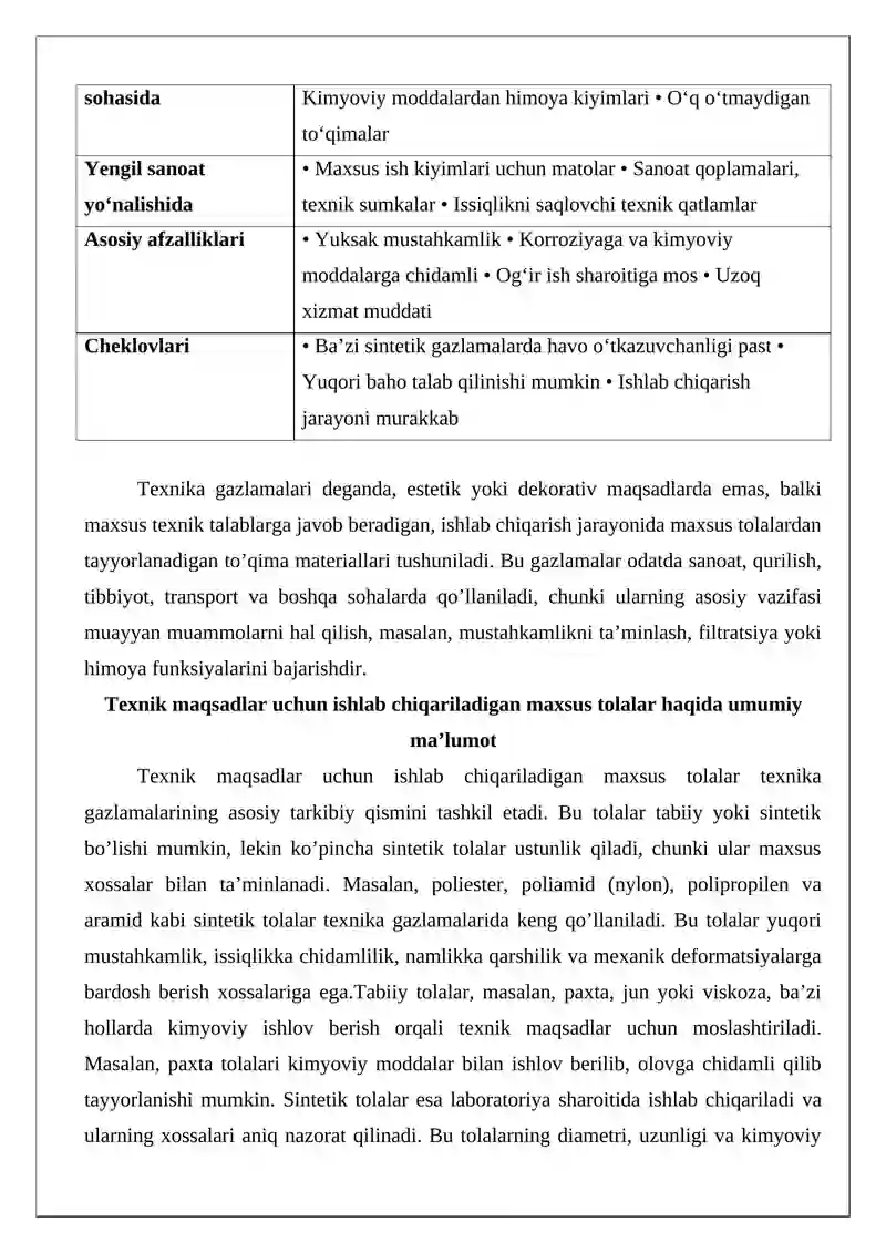 Texnika gazlamalari 4