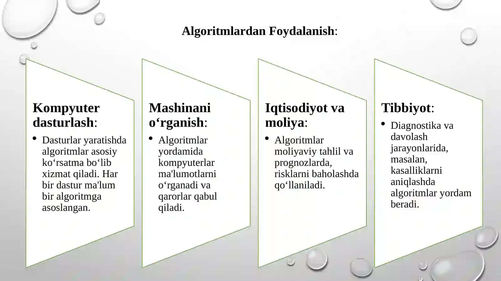 Algoritmning Xossalari 4