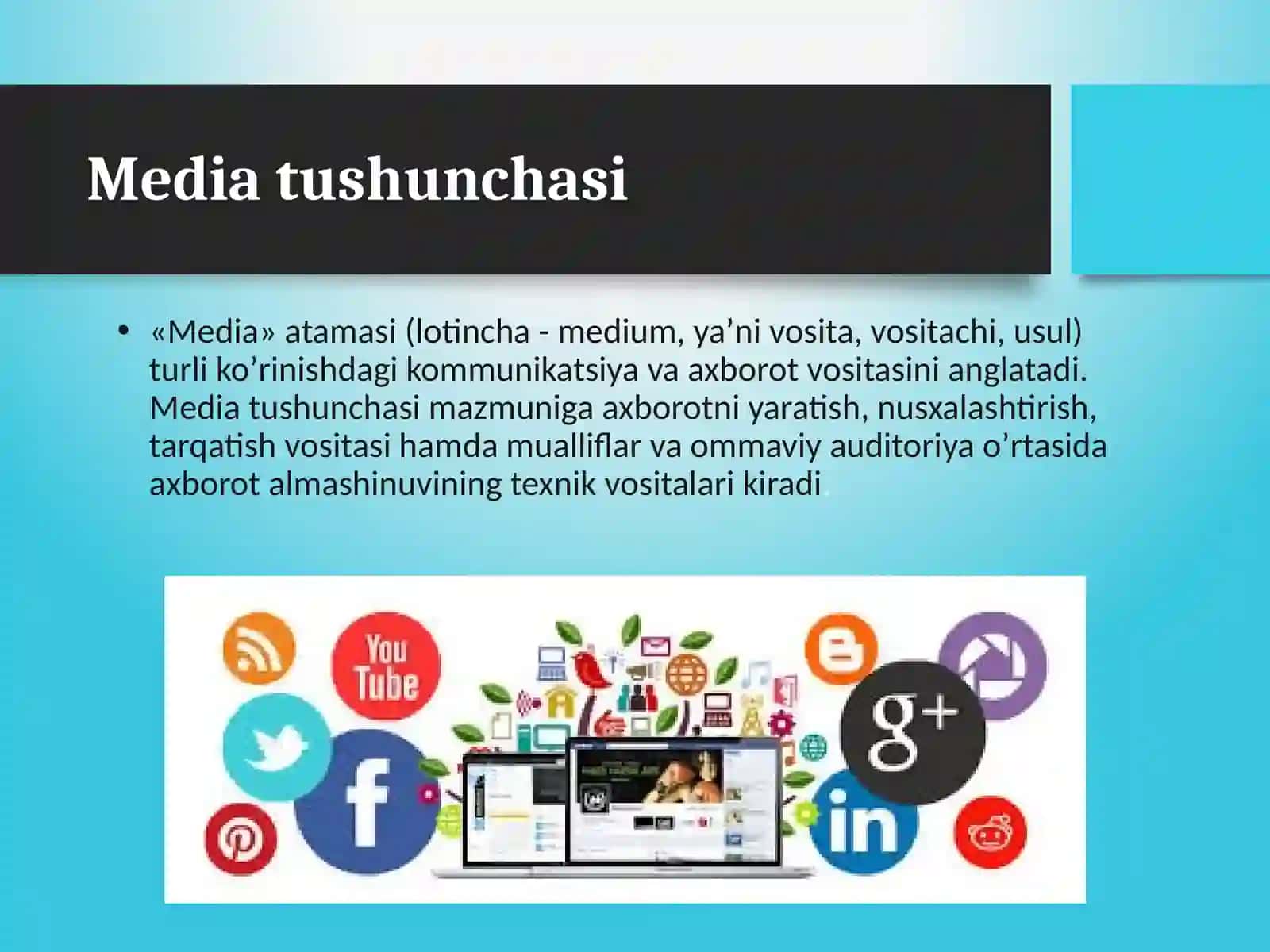 Raqamli media va TV texnologiyalari faniga kirish 4
