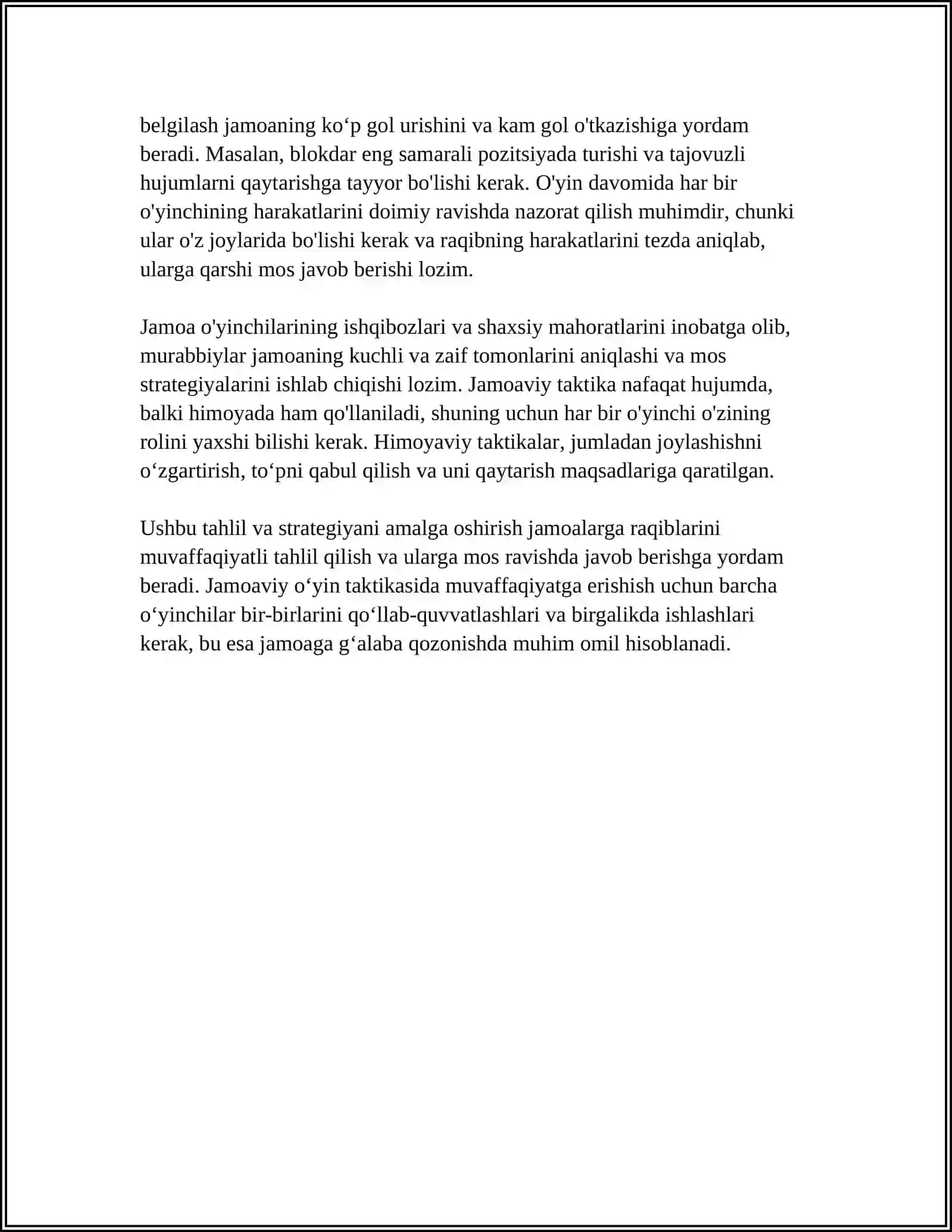 VOLLEYBOL SPORT TURI BOʻYICHA KEYS STUDY 2025-2026-o'quv yili 4