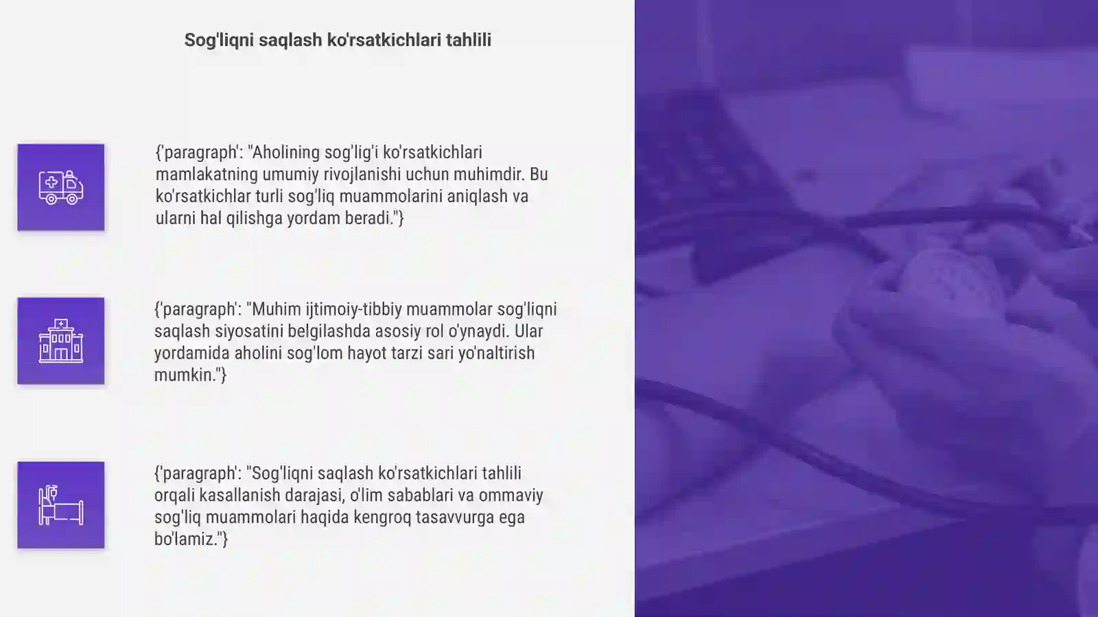 Aholini sog'lig'i ko'rsatkichlari va muhim ijtimoiy-tibbiy muammolar 4