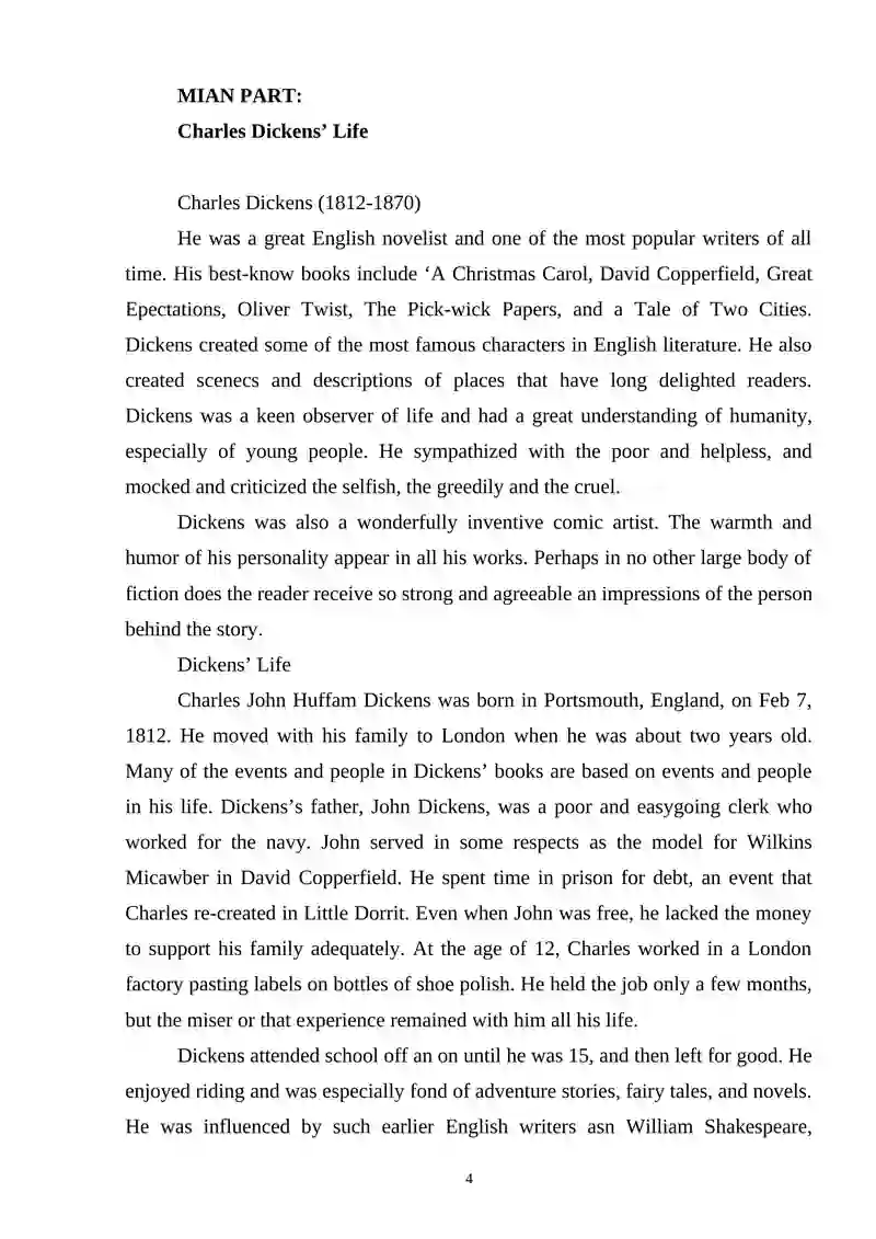 "Great Expectations" by Charles Dickens 4