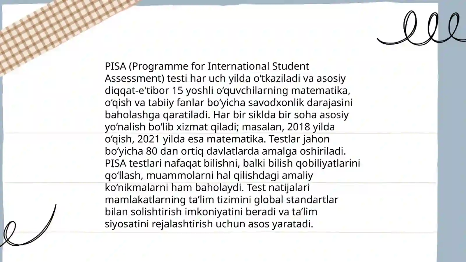 PISA baholash tizimi 4