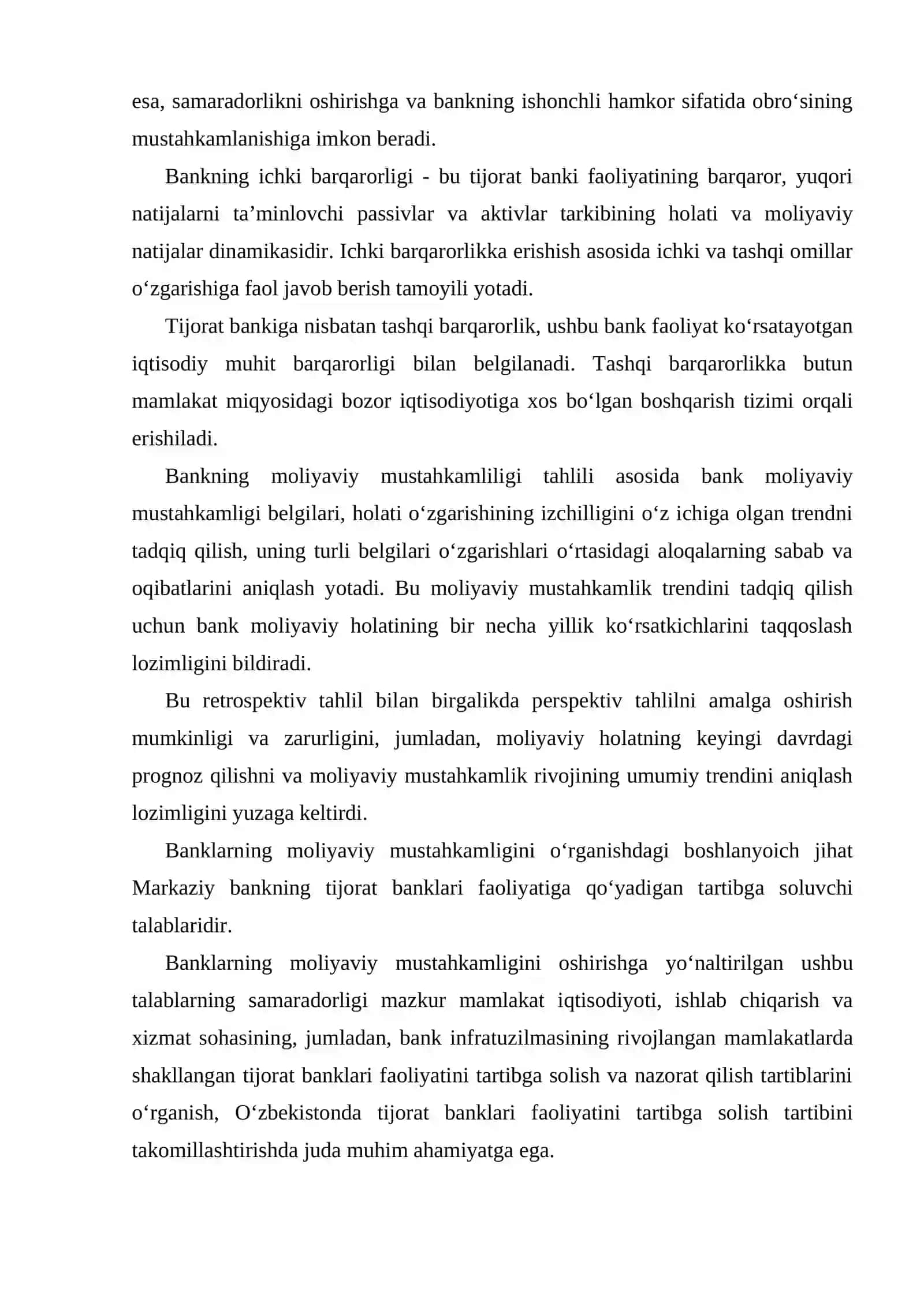 Tijorat banklarida likvidlilik riski va uni boshqarish 4
