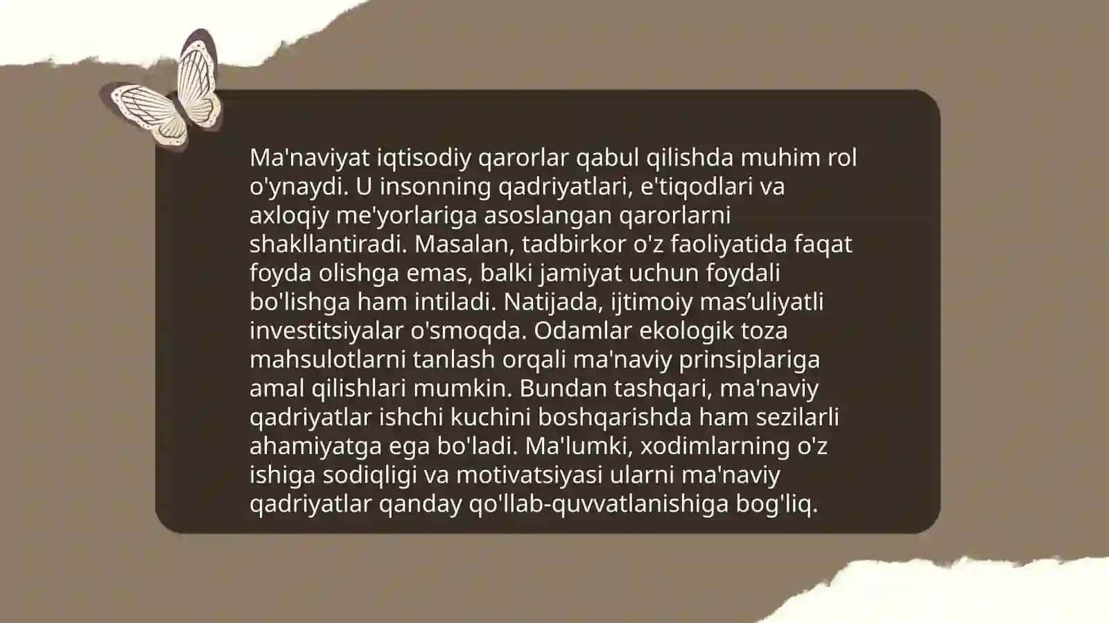Iqtisodiy rivojlanish va siyosiy barqarorlik oʻrtasidagi aloqadorlik 4