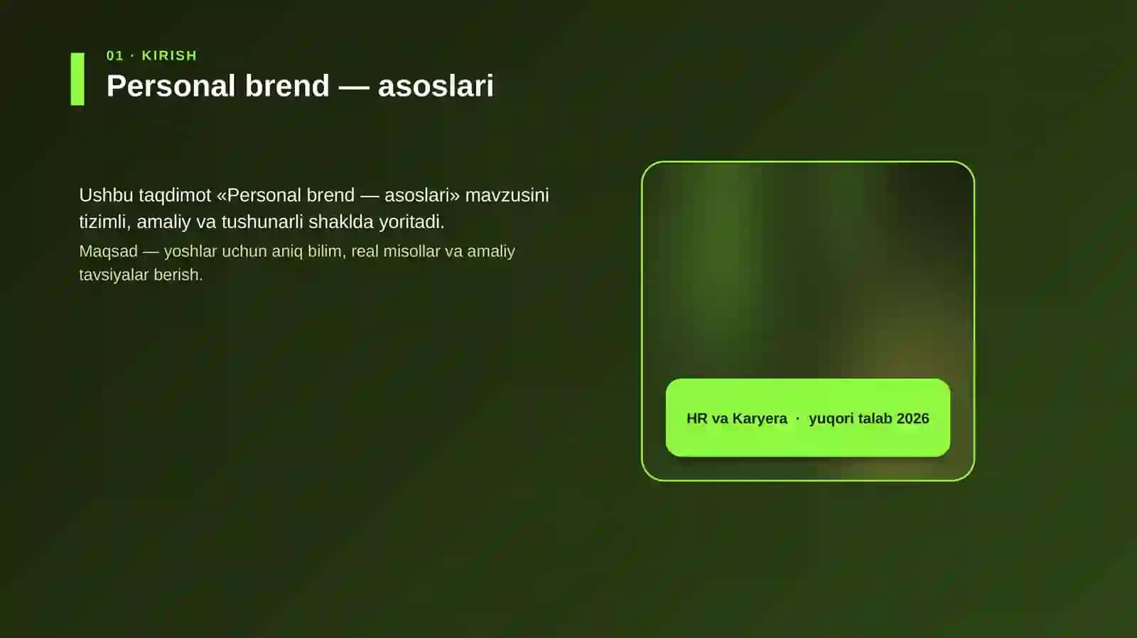 Personal brend — asoslari 4