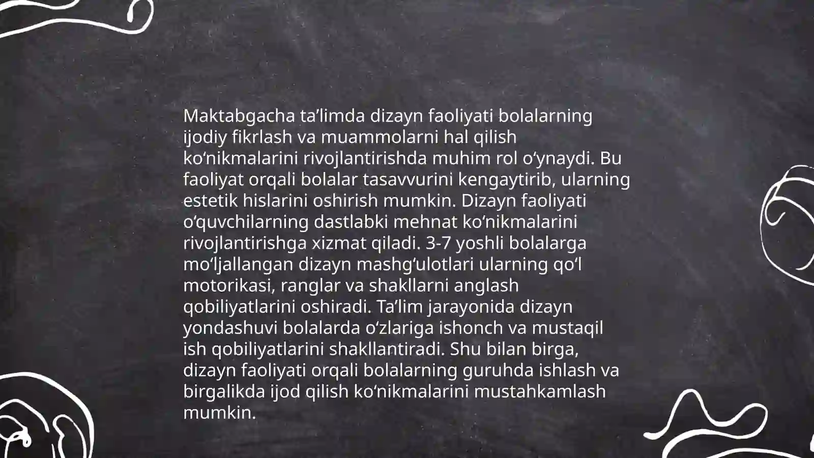 Bolalar uchun dizayn faoliyatining maqsadi 4