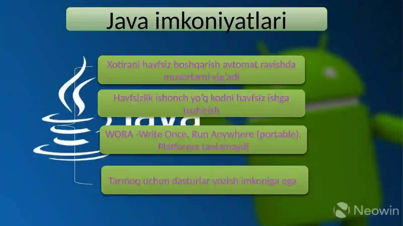 Java dasturlash tili 4