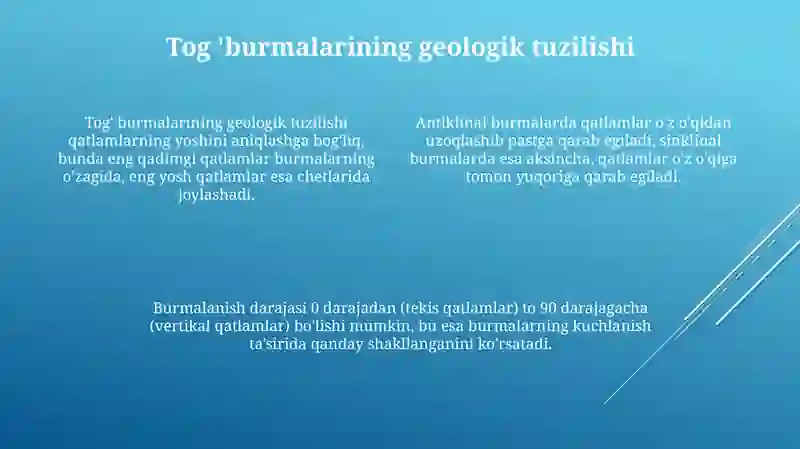 Tog' burmalarini o'rganish 4