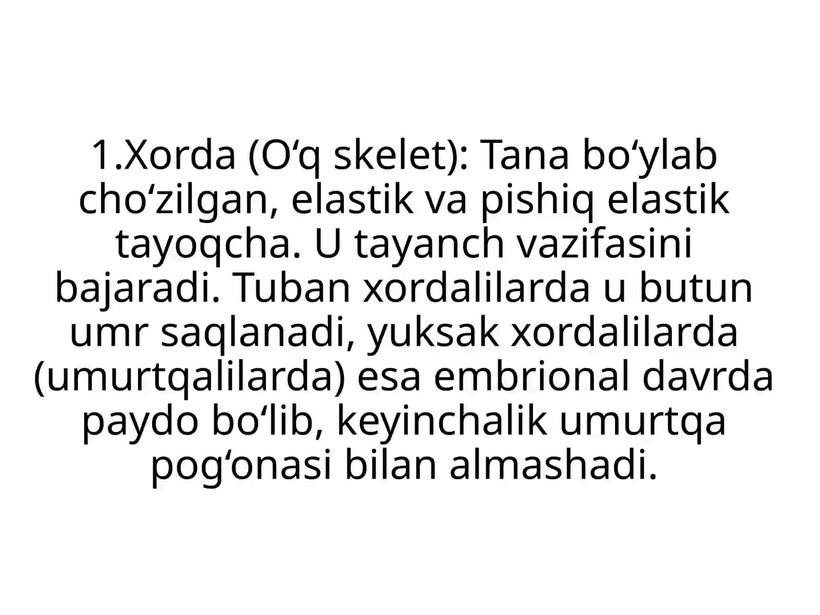 Xordalilar Turi (Chordata) 4