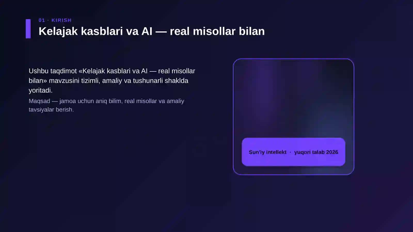 Kelajak kasblari va AI — real misollar bilan 4