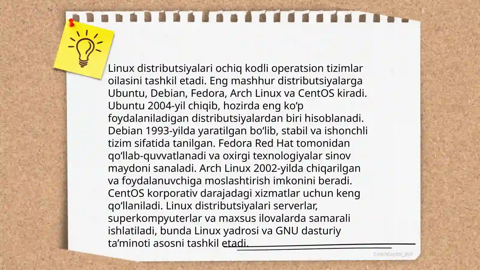 Linux operatsion tizimi bilan ishlash 4