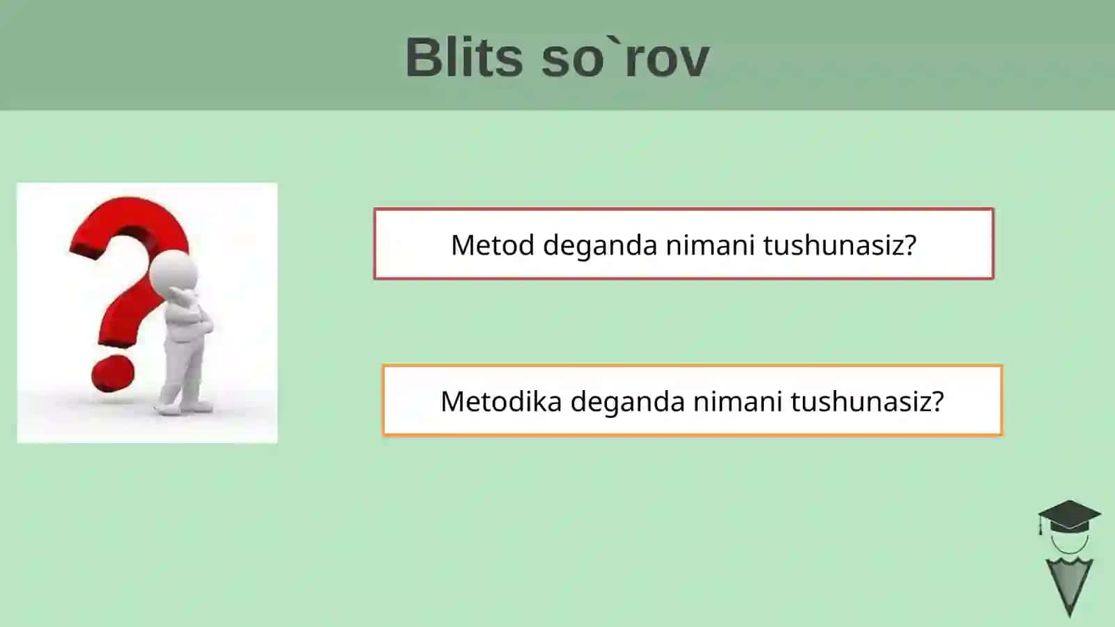 Boshlang`ich sinflarda ona tilini o`qitish metodikasining umumiy masalalari 4