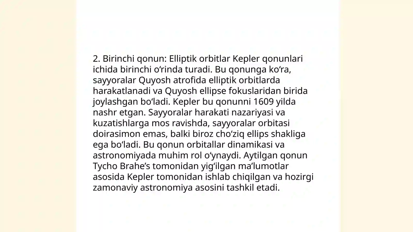 Kepler qonunlari 4