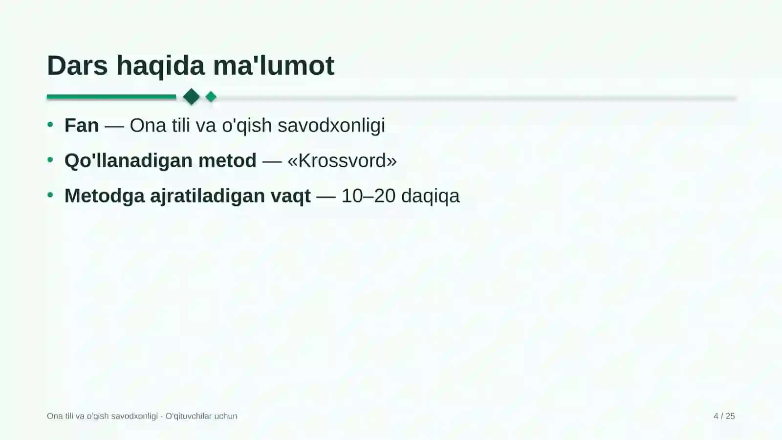 ona tili va o'qish savodxonligi darslarida krossvord metodidan foydalanish 6365 4