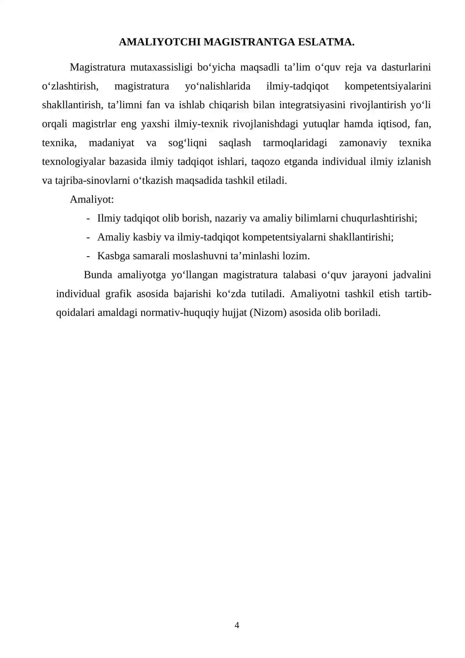 Magistr kundaligi 4