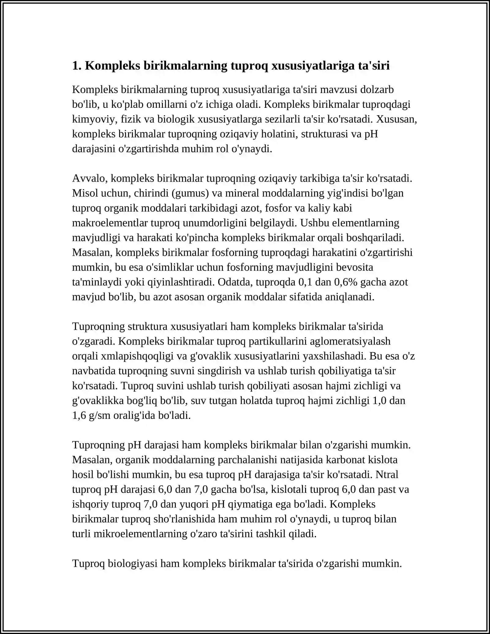 KOMPLEKS BIRIKMALARNING QISHLOQ HOJALIGIDAGI AHAMIYATI 4