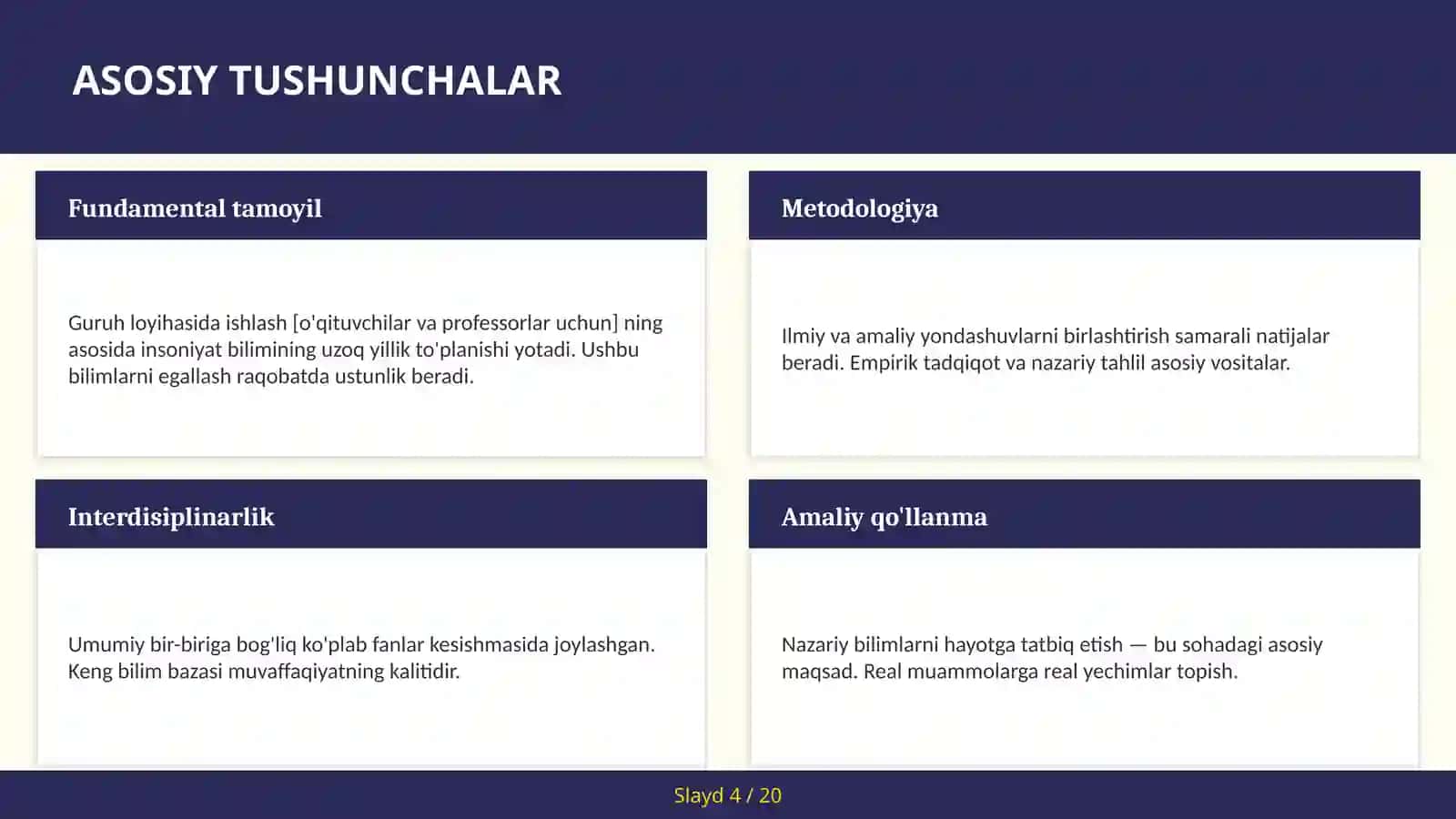 Guruh loyihasida ishlash [o'qituvchilar va professorlar uchun] 4