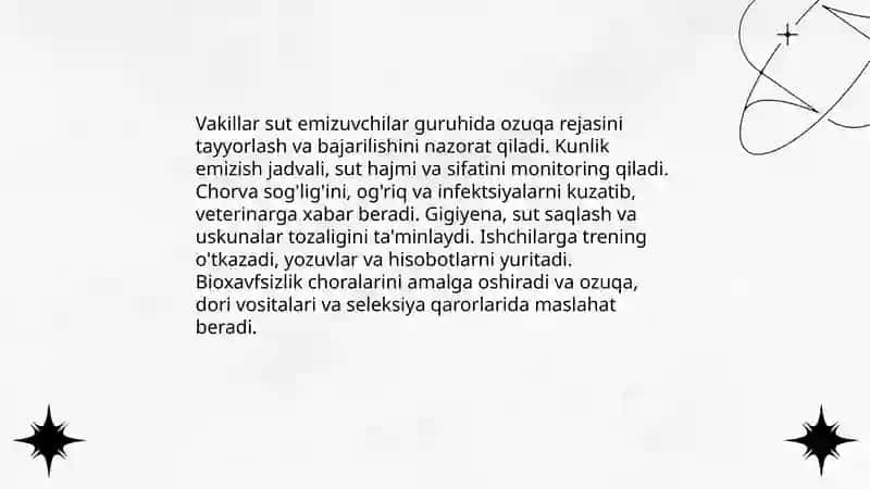 Sut emizuvchilar guruhi va vakillari 4