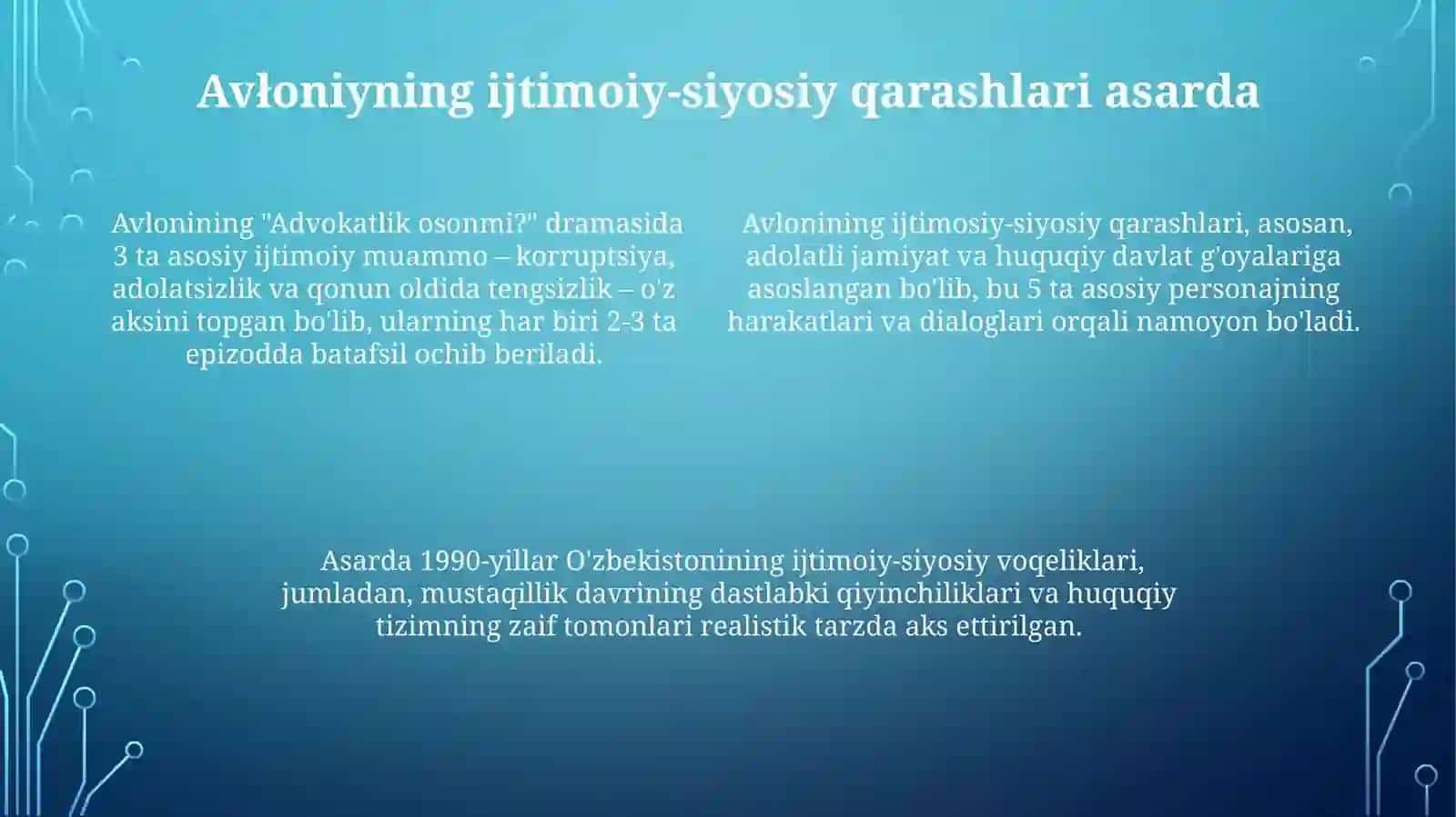 Avloniyning"advokatlikosonmi?"dramasihaqidatezis 4