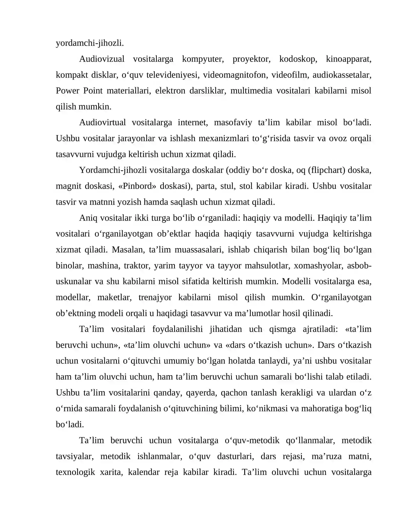 Ko'rgazmali usulning ahamiyati va turlari 4