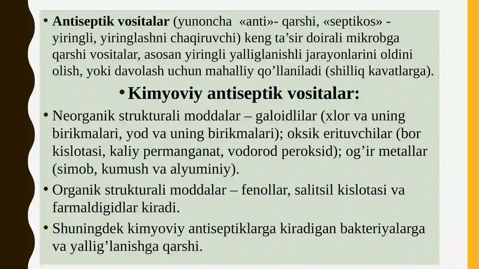 Antiseptik avositalar 4
