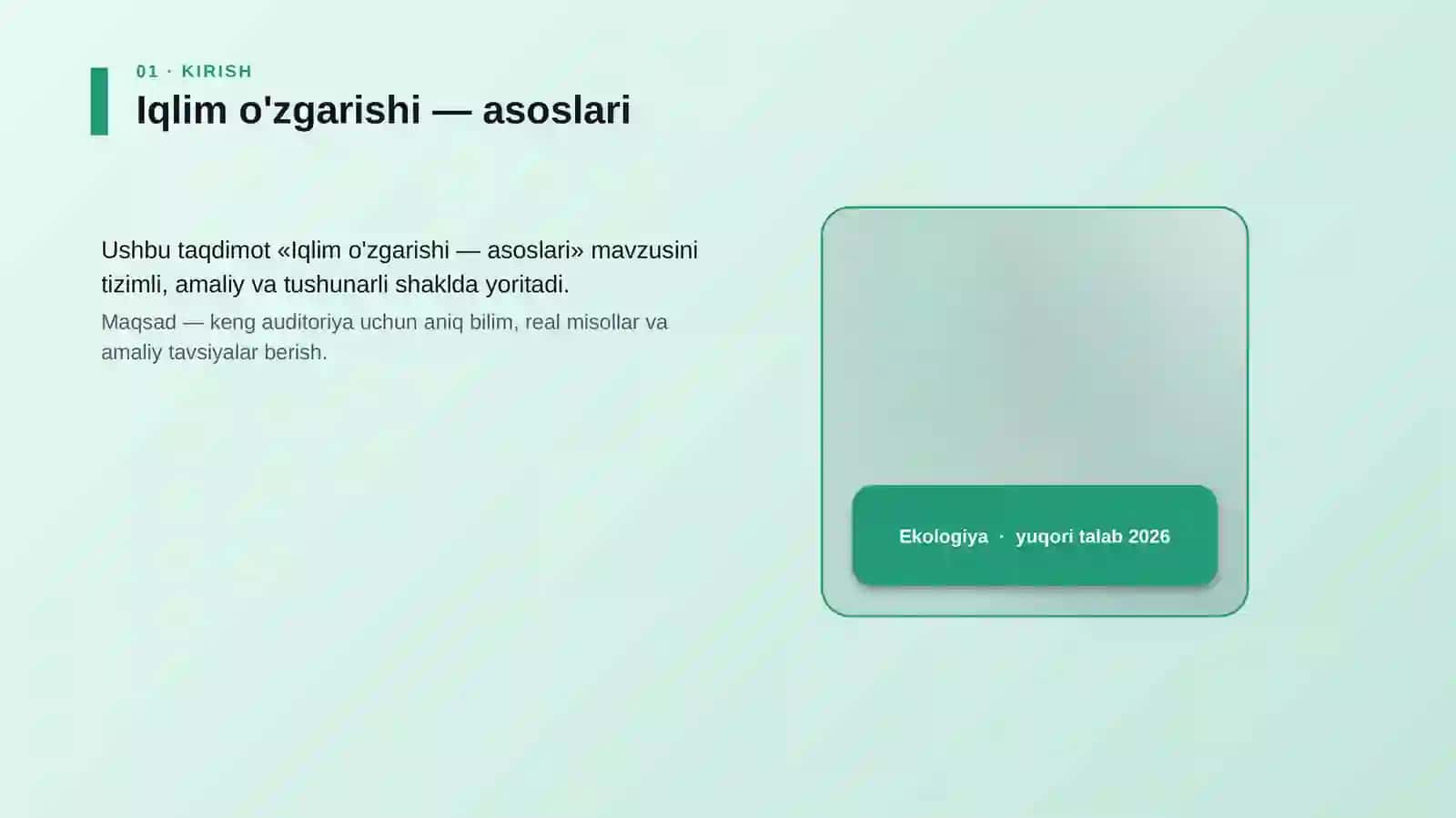 Iqlim o'zgarishi — asoslari 4