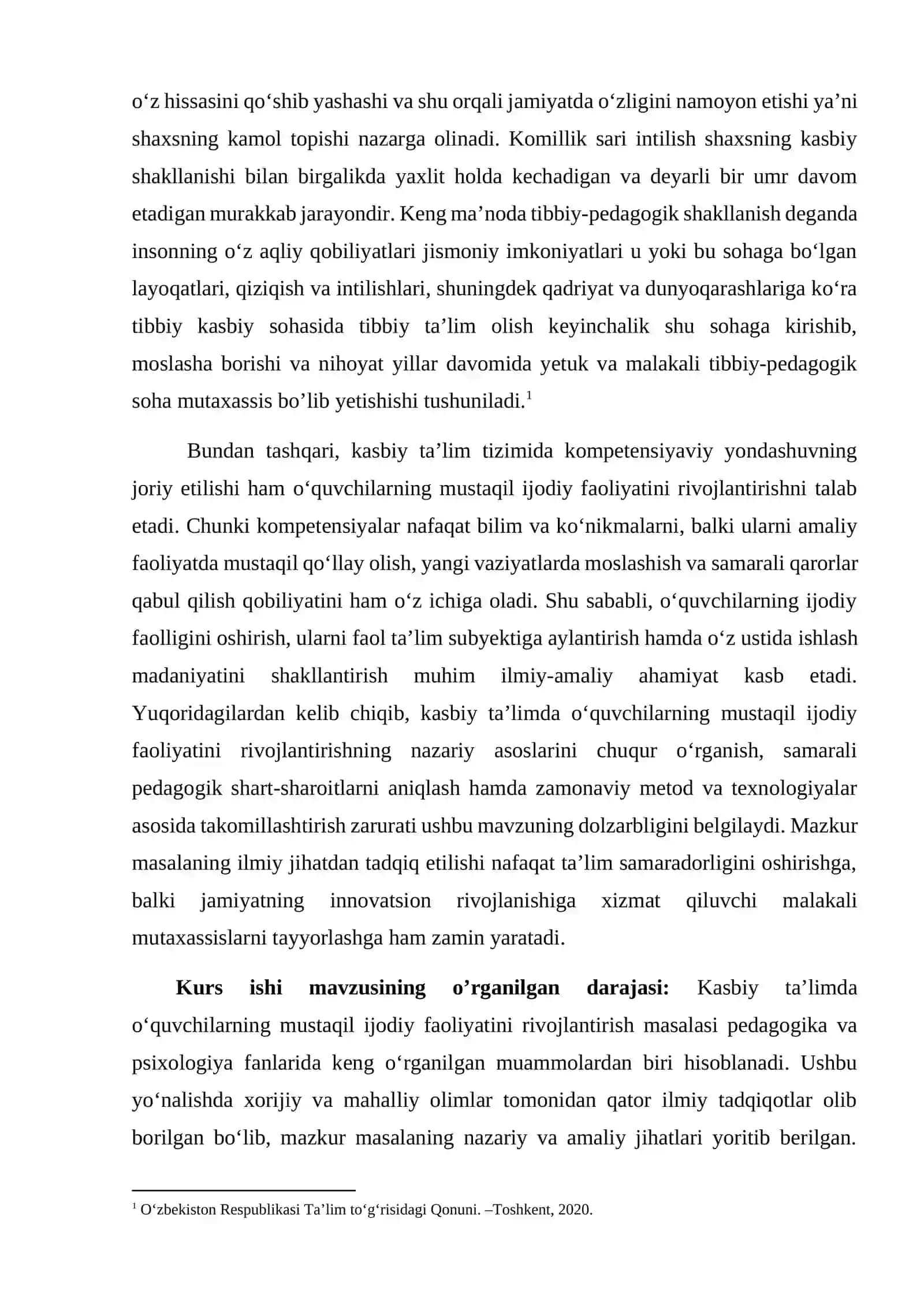 Kasbiy ta’limda o’quvchilar mustaqil ijodiy faoliyatini rivojlantirish 4