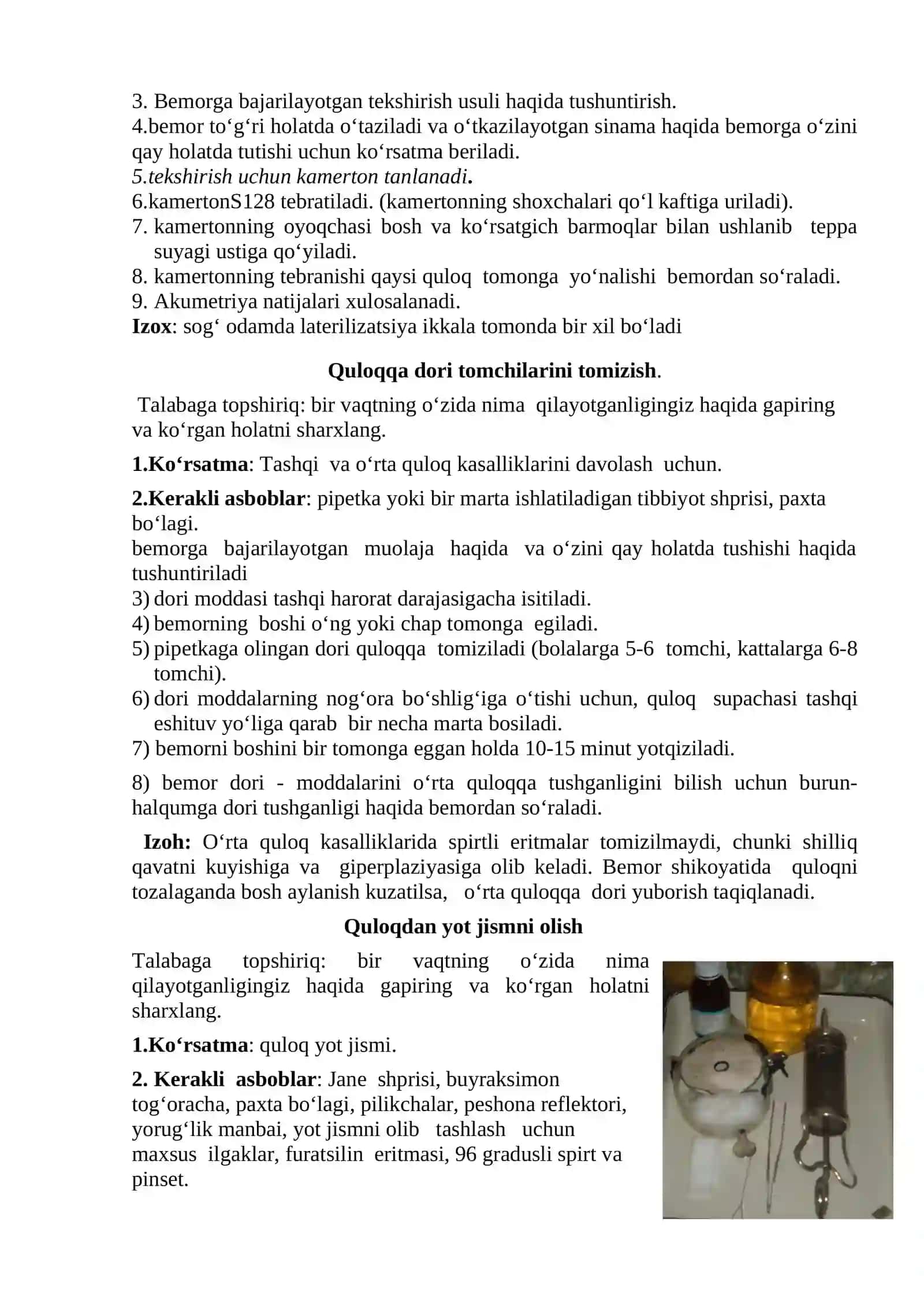 Quloqni davolash amaliyoti 4
