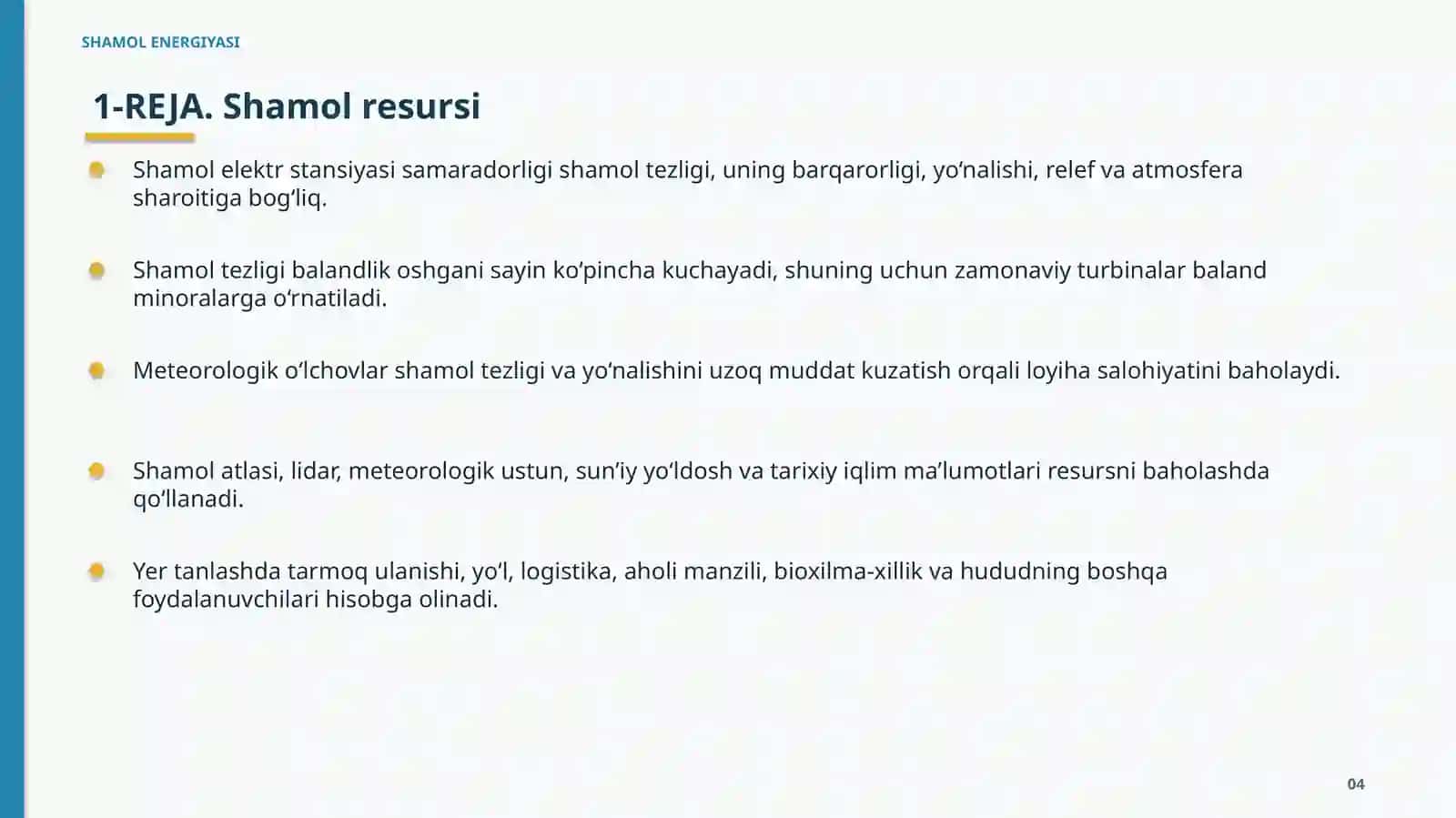 SHAMOL ENERGIYASI 4