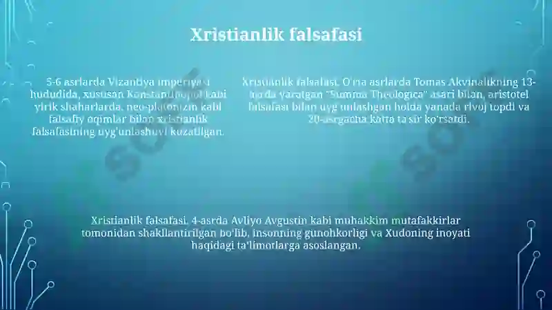 Xristian dini haqida 5