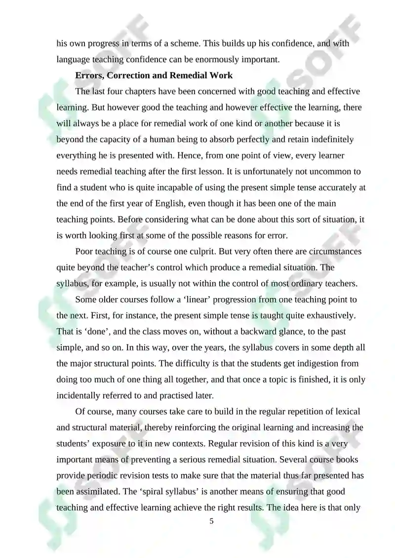 English Language Teaching Methodology 5