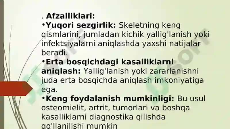 Tayanch - harakat tizimi yalligʻlanish kasalliklarida radiologik tekshiruv 5