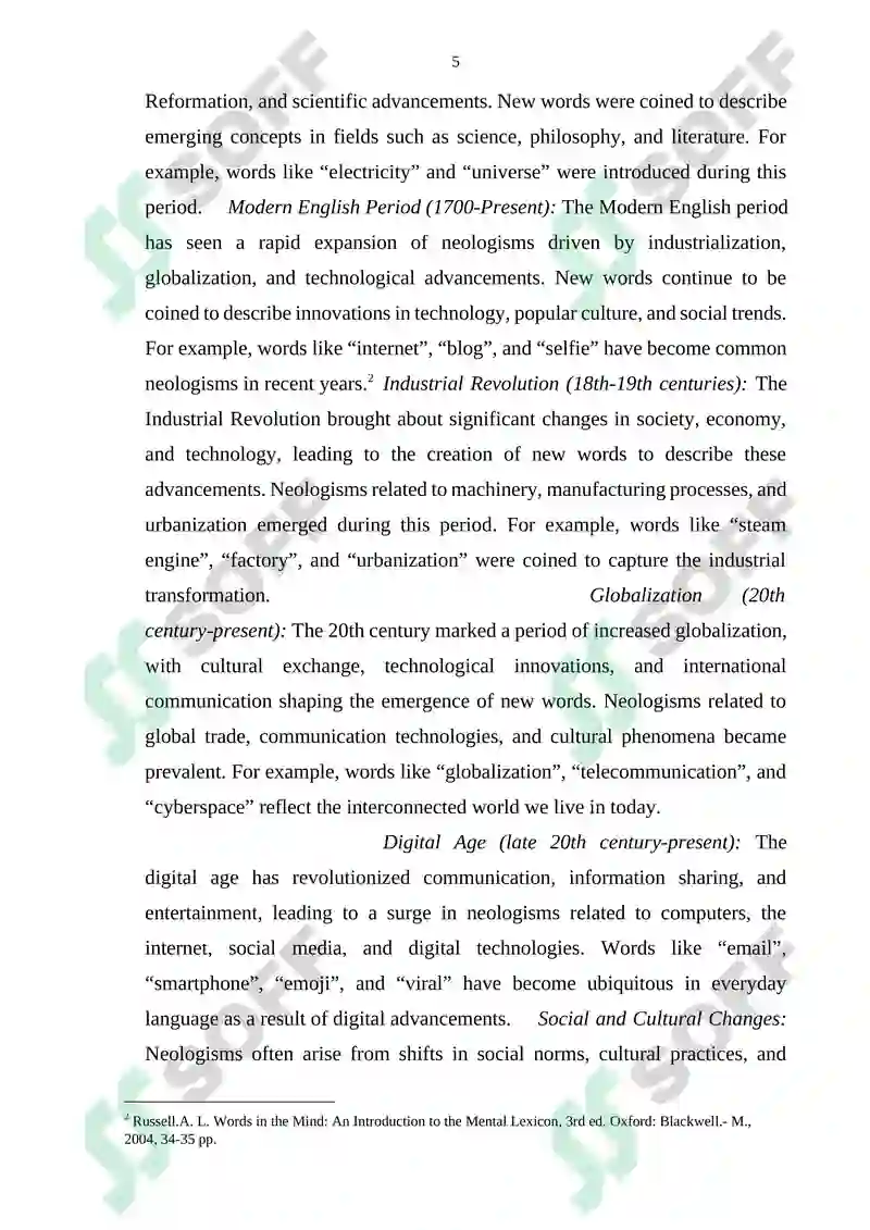 Neologisms Study Guide 5