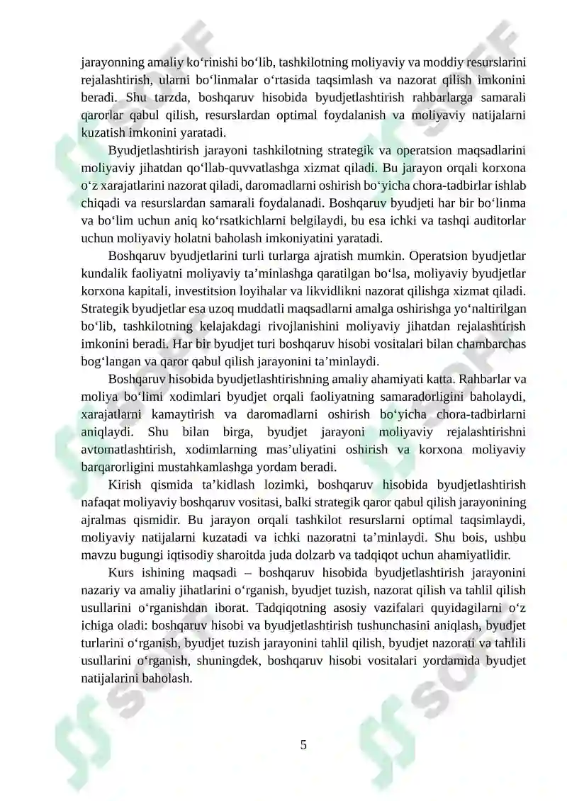 Boshqaruv hisobida byudjetlashtirish 5