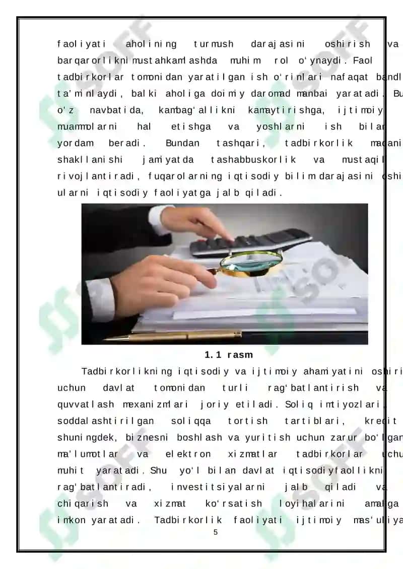 Tadbirkorlik Faoliyati bilan Shug'ullanuvchi Jismoniy Shaxslarni Soliqqa Tortish 5